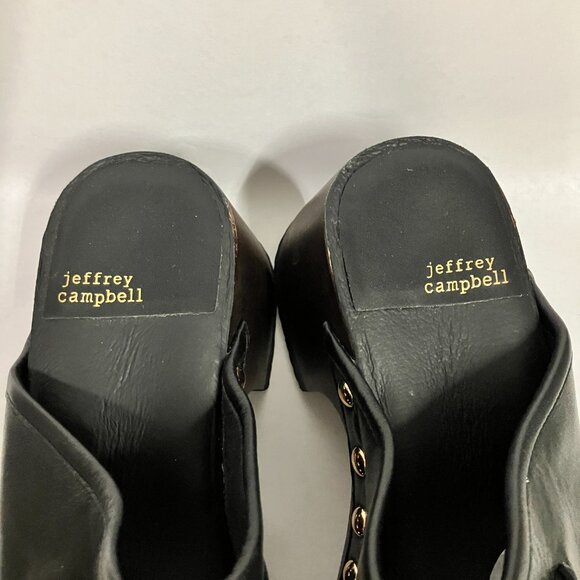 HAWT! Jeffrey Campbell Black Studded Boho Clog Mules! Size 9.5 (best for 9!)! - Picture 4 of 13